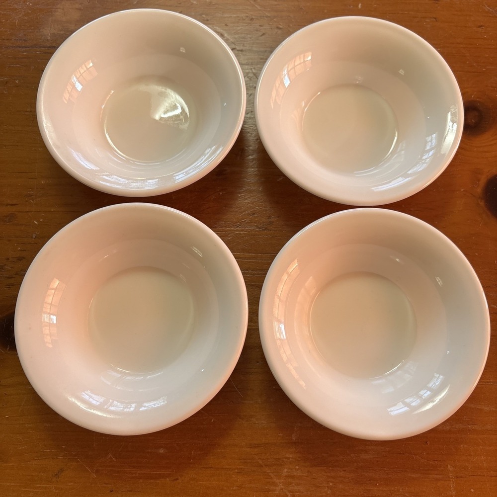 Corelle Curved Rim Dessert‎ Bowls Rare Sandstone/Light Beige 4.5" Set Of 4 GUC